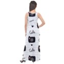 Cute Cameras Doodles Hand Drawn Sleeveless Velour Maxi Dress View2