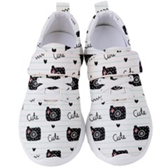 Cute Cameras Doodles Hand Drawn Women s Velcro Strap Shoes by pakminggu