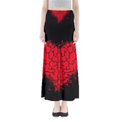 Heart Brain Mind Psychology Doubt Full Length Maxi Skirt by pakminggu