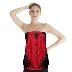 Heart Brain Mind Psychology Doubt Strapless Top by pakminggu