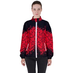 Heart Brain Mind Psychology Doubt Women s High Neck Windbreaker by pakminggu