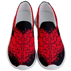 Heart Brain Mind Psychology Doubt Men s Lightweight Slip Ons by pakminggu