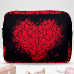 Heart Brain Mind Psychology Doubt Make Up Pouch (large) by pakminggu