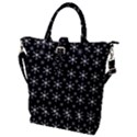 Snowflakes Background Pattern Buckle Top Tote Bag View1