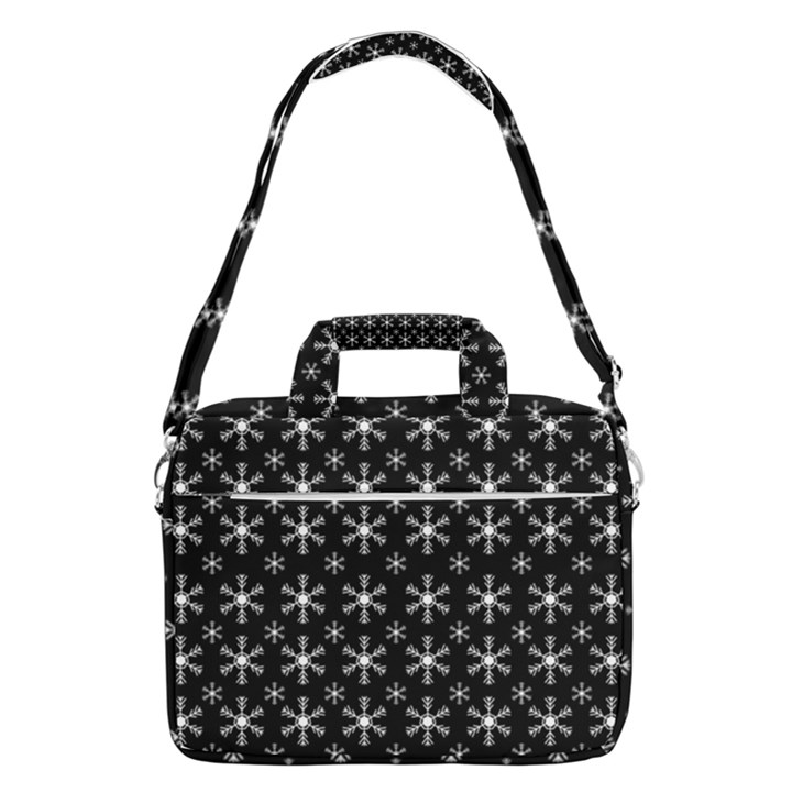 Snowflakes Background Pattern MacBook Pro 16  Shoulder Laptop Bag