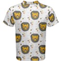 Lion Heads Pattern Design Doodle Men s Cotton Tee View1