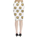 Lion Heads Pattern Design Doodle Midi Wrap Pencil Skirt View2