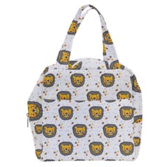 Lion Heads Pattern Design Doodle Boxy Hand Bag by pakminggu