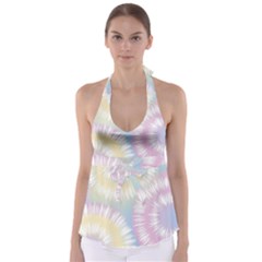 Tie Dye Pattern Colorful Design Babydoll Tankini Top by pakminggu