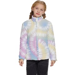 Tie Dye Pattern Colorful Design Kids  Puffer Bubble Jacket Coat by pakminggu