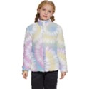 Tie Dye Pattern Colorful Design Kids  Puffer Bubble Jacket Coat View1