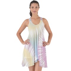 Tie Dye Pattern Colorful Design Show Some Back Chiffon Dress by pakminggu