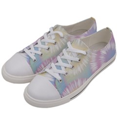 Tie Dye Pattern Colorful Design Women s Low Top Canvas Sneakers by pakminggu