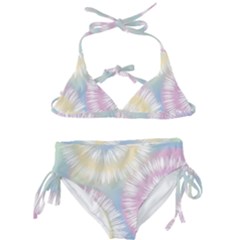 Tie Dye Pattern Colorful Design Kids  Classic Bikini Set by pakminggu