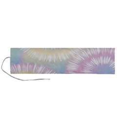 Tie Dye Pattern Colorful Design Roll Up Canvas Pencil Holder (l) by pakminggu