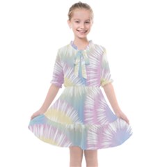 Tie Dye Pattern Colorful Design Kids  All Frills Chiffon Dress by pakminggu