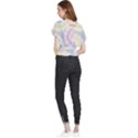 Tie Dye Pattern Colorful Design Butterfly Chiffon Blouse View2