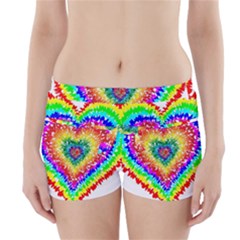 Tie Dye Heart Colorful Prismatic Boyleg Bikini Wrap Bottoms by pakminggu