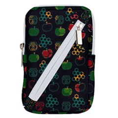 Apples Honey Honeycombs Pattern Belt Pouch Bag (small) by pakminggu