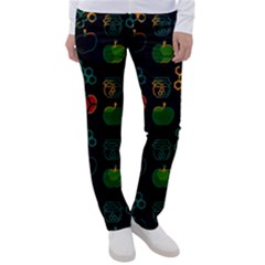 Apples Honey Honeycombs Pattern Women s Casual Pants by pakminggu