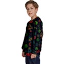 Apples Honey Honeycombs Pattern Kids  Long Sleeve Jersey View2