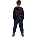 Apples Honey Honeycombs Pattern Kids  Long Sleeve Jersey View4