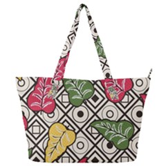 Leaves Foliage Batik Seamless Full Print Shoulder Bag by pakminggu