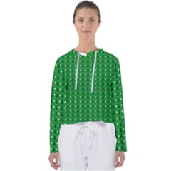 Green Christmas Tree Pattern Background Women s Slouchy Sweat by pakminggu