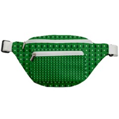 Green Christmas Tree Pattern Background Fanny Pack by pakminggu