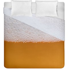 Beer Foam Bubbles Alcohol Glass Duvet Cover Double Side (king Size) by pakminggu