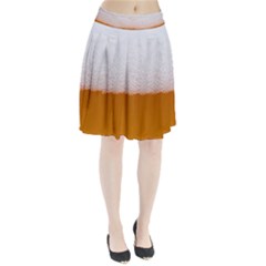 Beer Foam Bubbles Alcohol Glass Pleated Skirt by pakminggu