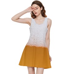 Beer Foam Bubbles Alcohol Glass Inside Out Racerback Dress by pakminggu