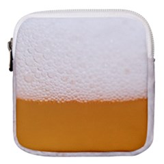 Beer Foam Bubbles Alcohol Glass Mini Square Pouch by pakminggu