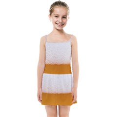 Beer Foam Bubbles Alcohol Glass Kids  Summer Sun Dress by pakminggu