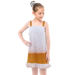 Beer Foam Bubbles Alcohol Glass Kids  Overall Dress by pakminggu