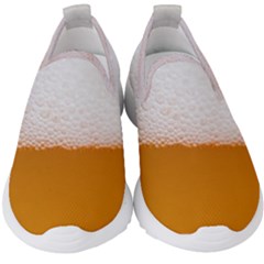 Beer Foam Bubbles Alcohol Glass Kids  Slip On Sneakers by pakminggu