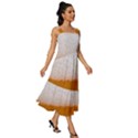 Beer Foam Bubbles Alcohol Glass Square Neckline Tiered Midi Dress View3