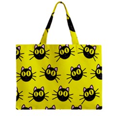 Cats Heads Pattern Design Zipper Mini Tote Bag by pakminggu