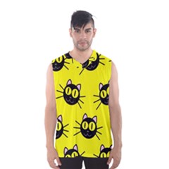 Cats Heads Pattern Design Men s Basketball Tank Top by pakminggu