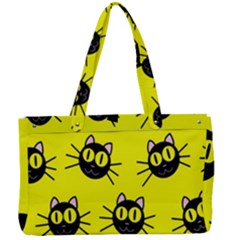 Cats Heads Pattern Design Canvas Work Bag by pakminggu