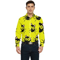 Cats Heads Pattern Design Men s Long Sleeve  Shirt by pakminggu