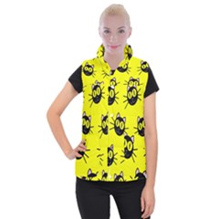 Cats Heads Pattern Design Women s Button Up Vest by pakminggu