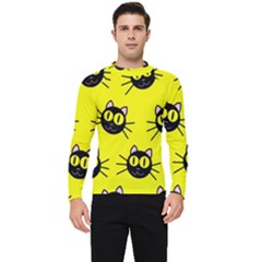 Cats Heads Pattern Design Men s Long Sleeve Rash Guard by pakminggu