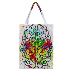 Brain Mind Psychology Idea Hearts Classic Tote Bag by pakminggu