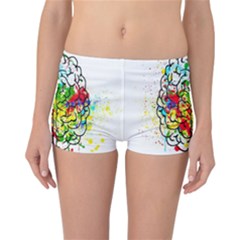 Brain Mind Psychology Idea Hearts Reversible Boyleg Bikini Bottoms by pakminggu