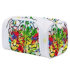 Brain Mind Psychology Idea Hearts Toiletries Pouch by pakminggu