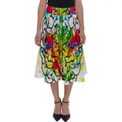 Brain Mind Psychology Idea Hearts Perfect Length Midi Skirt by pakminggu