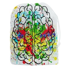 Brain Mind Psychology Idea Hearts Drawstring Pouch (3xl) by pakminggu