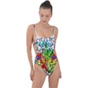 Brain Mind Psychology Idea Hearts Tie Strap One Piece Swimsuit View1