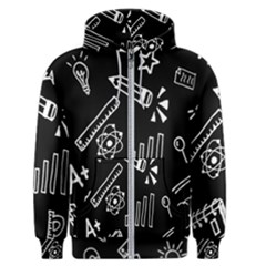 Knowledge Drawing Education Science Men s Zipper Hoodie